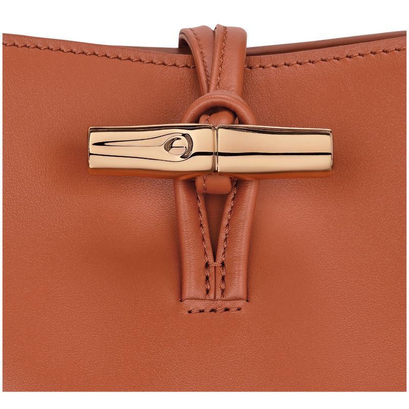 Bolsas Mini Longchamp Le Roseau XS Bucket bag Feminino Bark | LC-JWBZ9447