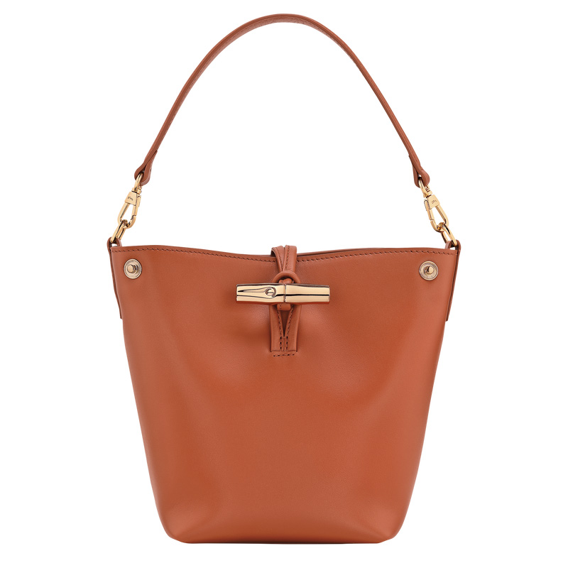 Bolsas Mini Longchamp Le Roseau XS Bucket bag Feminino Bark | LC-JWBZ9447