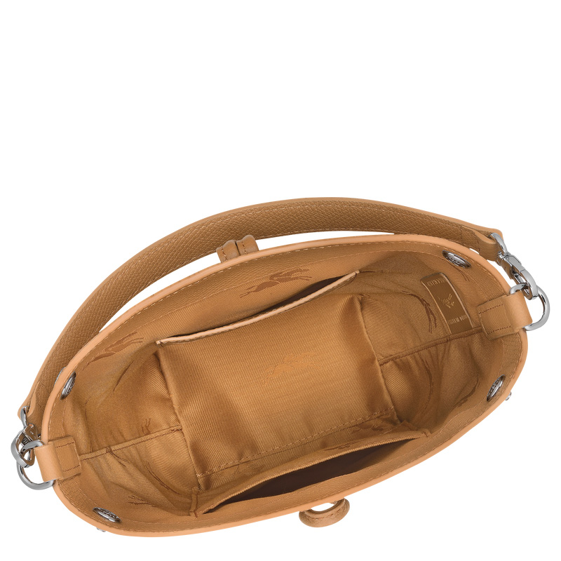 Bolsas Mini Longchamp Le Roseau XS Bucket bag Feminino Walnut | LC-RACV2744