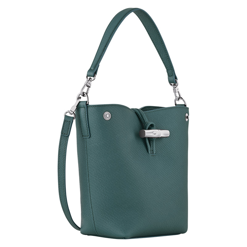 Bolsas Mini Longchamp Le Roseau XS Bucket bag Feminino Cedar | LC-JEYL9762