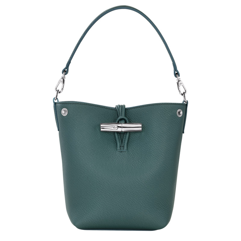 Bolsas Mini Longchamp Le Roseau XS Bucket bag Feminino Cedar | LC-JEYL9762