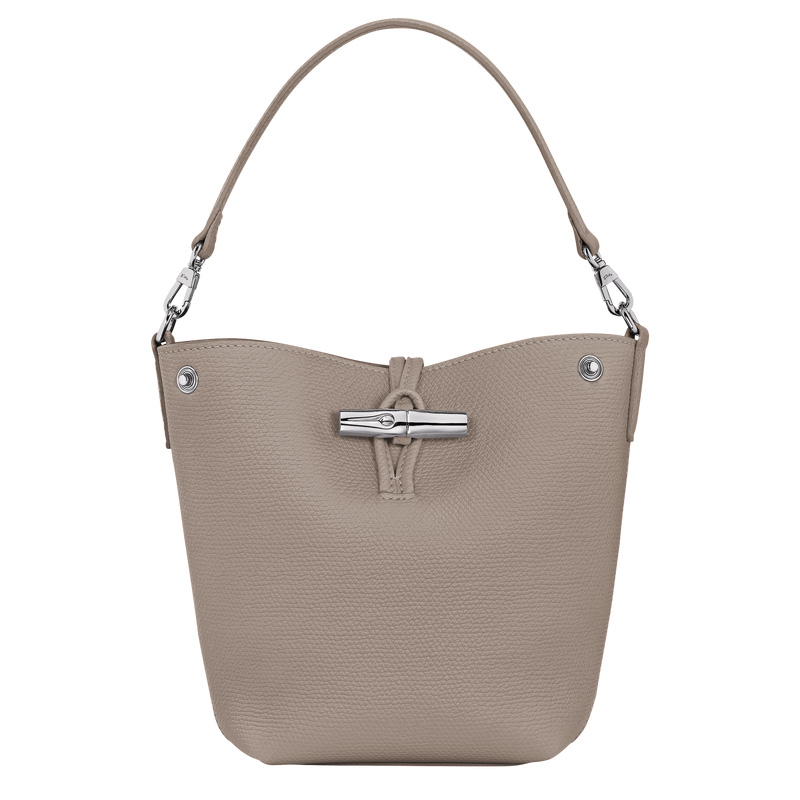 Bolsas Mini Longchamp Le Roseau XS Bucket bag Feminino Clay | LC-ICTK0585