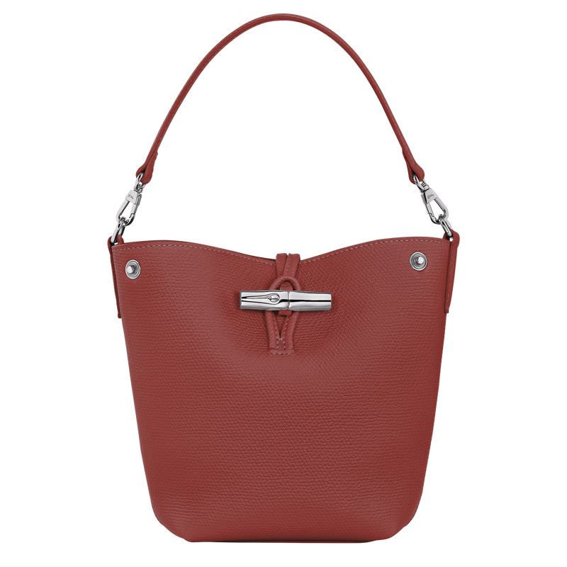 Bolsas Mini Longchamp Le Roseau XS Bucket bag Feminino Chestnut | LC-XQIS5032