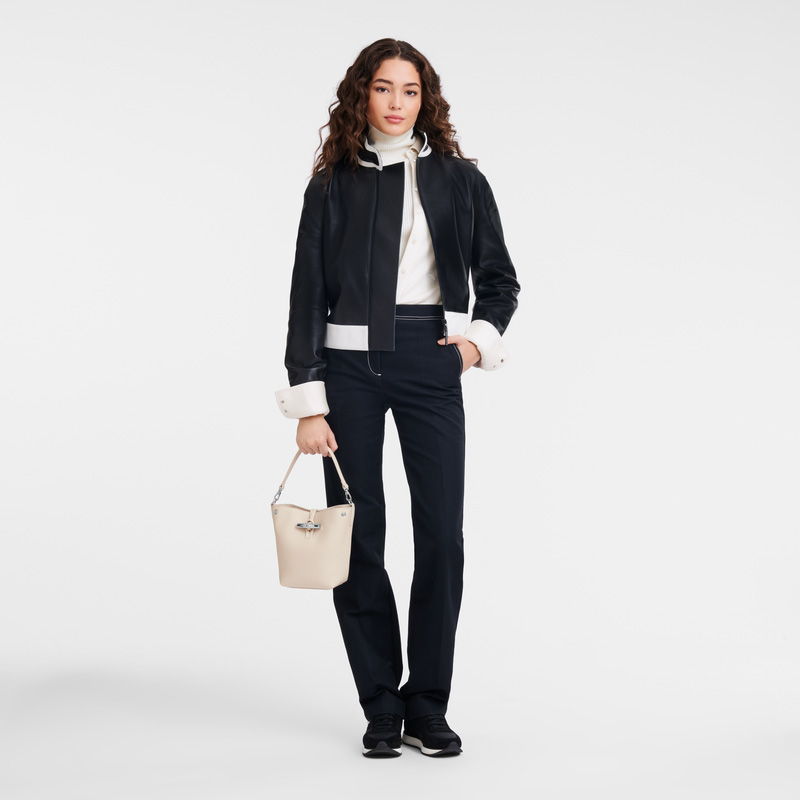 Bolsas Mini Longchamp Le Roseau XS Bucket bag Feminino Paper | LC-VEKP3355