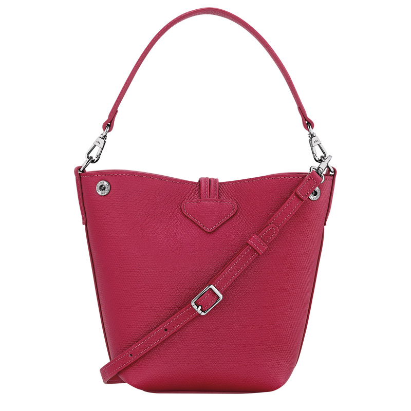 Bolsas Mini Longchamp Le Roseau XS Bucket bag Feminino Beetroot | LC-IPWW2118