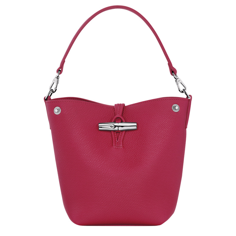 Bolsas Mini Longchamp Le Roseau XS Bucket bag Feminino Beetroot | LC-IPWW2118