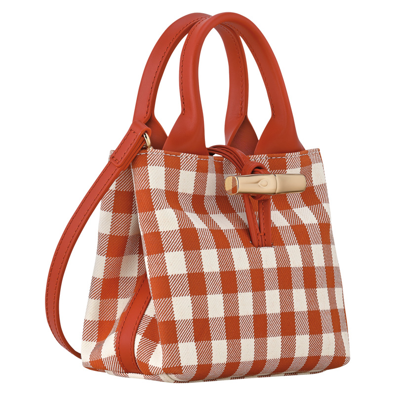 Bolsas Mini Longchamp Le Roseau XS Handbag Feminino Bark | LC-NBXK7801