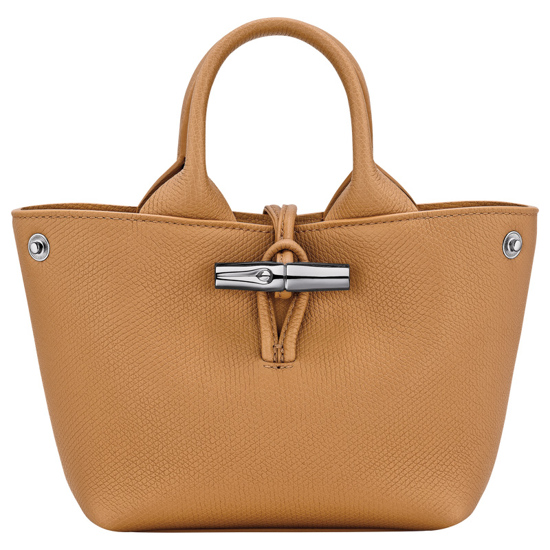 Bolsas Mini Longchamp Le Roseau XS Handbag Feminino Walnut | LC-TGDT8617