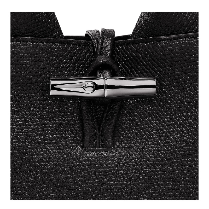 Bolsas Mini Longchamp Le Roseau XS Handbag Feminino Pretas | LC-RRIY0150