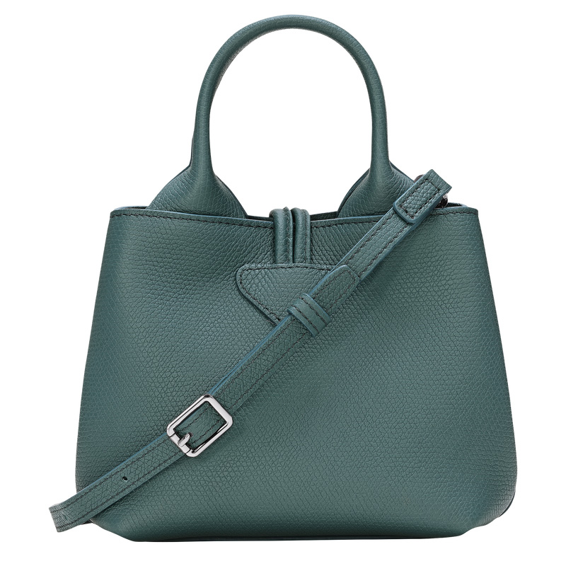 Bolsas Mini Longchamp Le Roseau XS Handbag Feminino Cedar | LC-PBNT1893