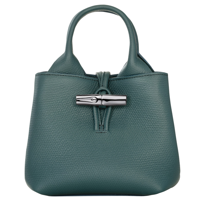 Bolsas Mini Longchamp Le Roseau XS Handbag Feminino Cedar | LC-PBNT1893