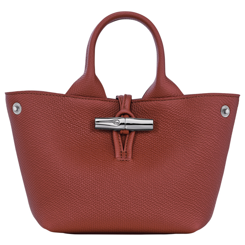 Bolsas Mini Longchamp Le Roseau XS Handbag Feminino Chestnut | LC-KITJ4381