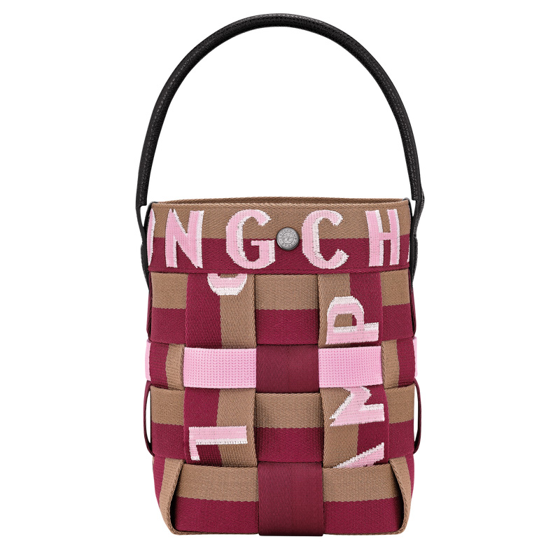 Bolsas Mini Longchamp Re-Play XS Bucket bag Feminino Artichoke/Beetroot | LC-PAXT4034