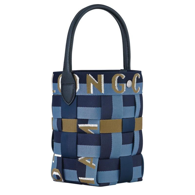 Bolsas Mini Longchamp Re-Play XS Bucket bag Feminino Navy/Thunderstorm | LC-HDGQ6269