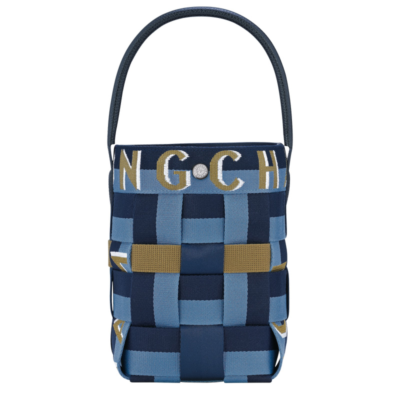 Bolsas Mini Longchamp Re-Play XS Bucket bag Feminino Navy/Thunderstorm | LC-HDGQ6269