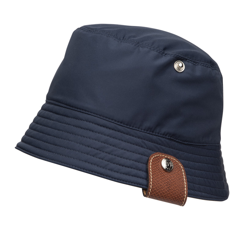 Boné Longchamp Reversible bucket hat Feminino Navy/Artichoke | LC-BSZY2004