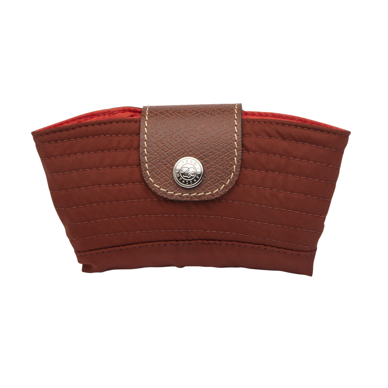 Boné Longchamp Reversible bucket hat Feminino Chestnut/Tomato | LC-CQIU9647