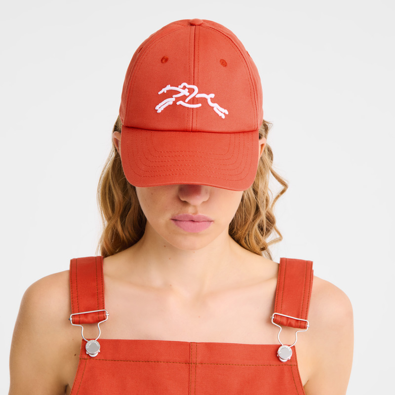 Boné Longchamp Solid cap Feminino Tomato | LC-XGSZ2303