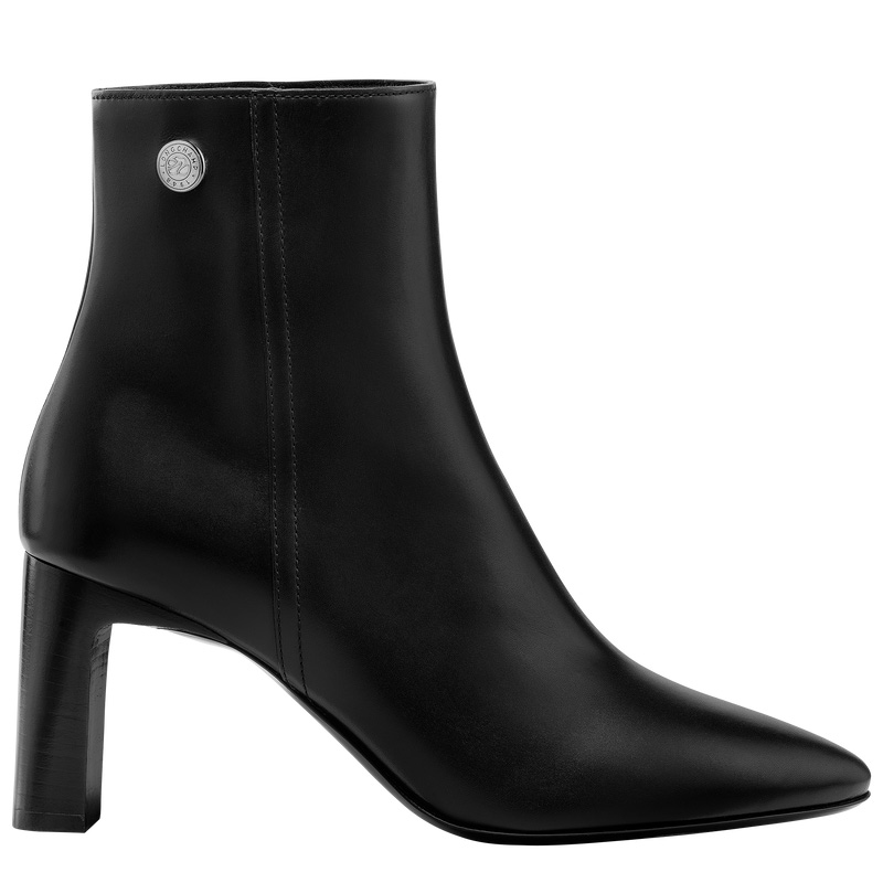 Botas Longchamp Epure Low Boots Feminino Pretas | LC-IDFL7080