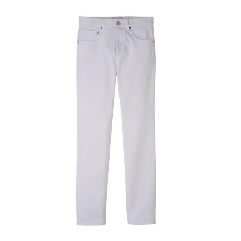 Calças Longchamp Trousers Feminino Branco | LC-WXEY7472