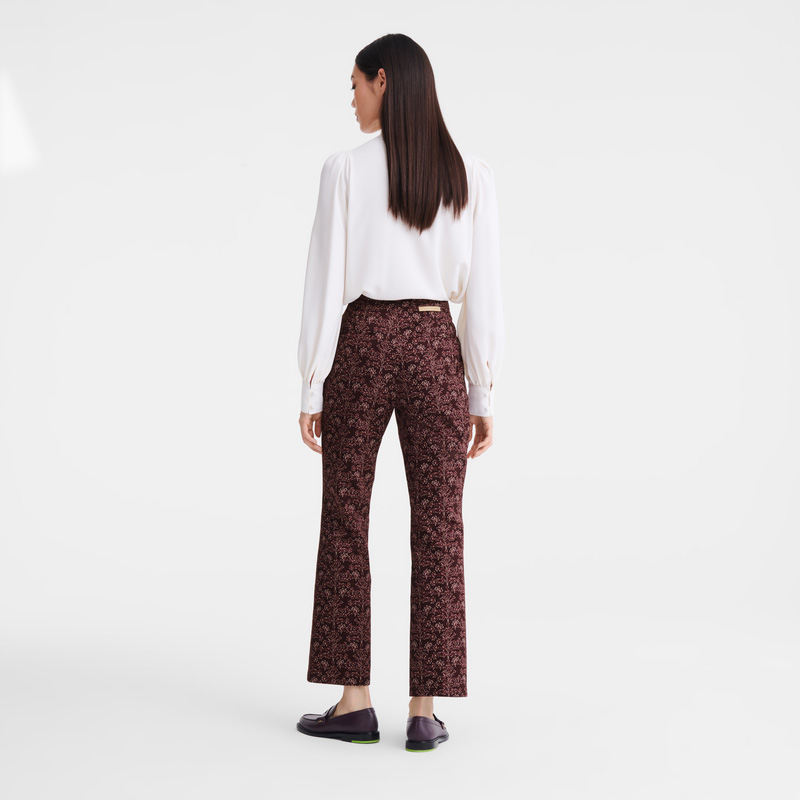 Calças Longchamp Trousers Feminino Eggplant | LC-ZSXG7482