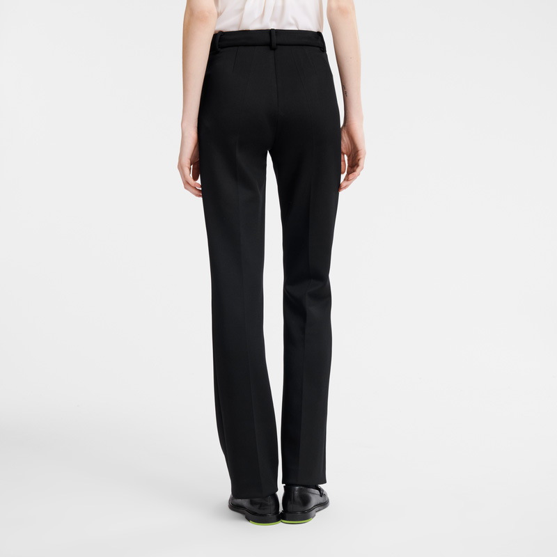Calças Longchamp Trousers Feminino Pretas | LC-TFHG0414