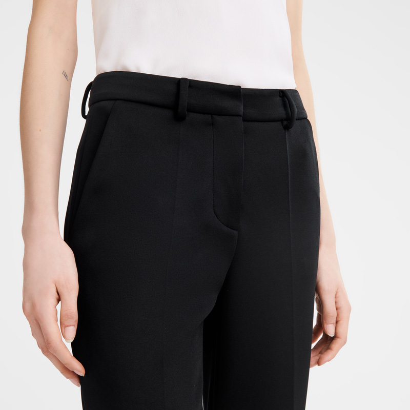 Calças Longchamp Trousers Feminino Pretas | LC-TFHG0414