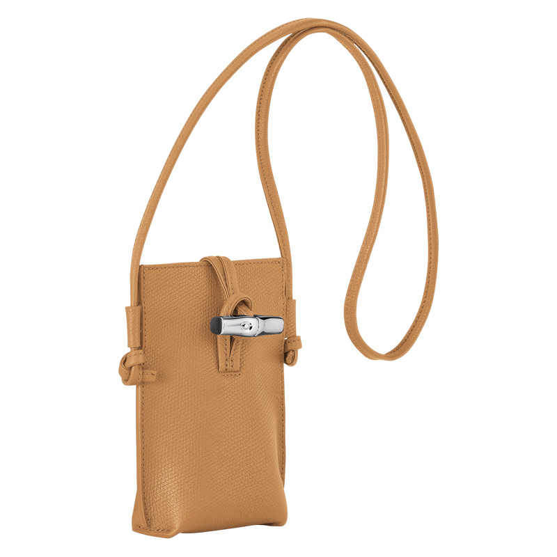 Capa Longchamp Le Roseau Phone case Feminino Walnut | LC-IAQY9516