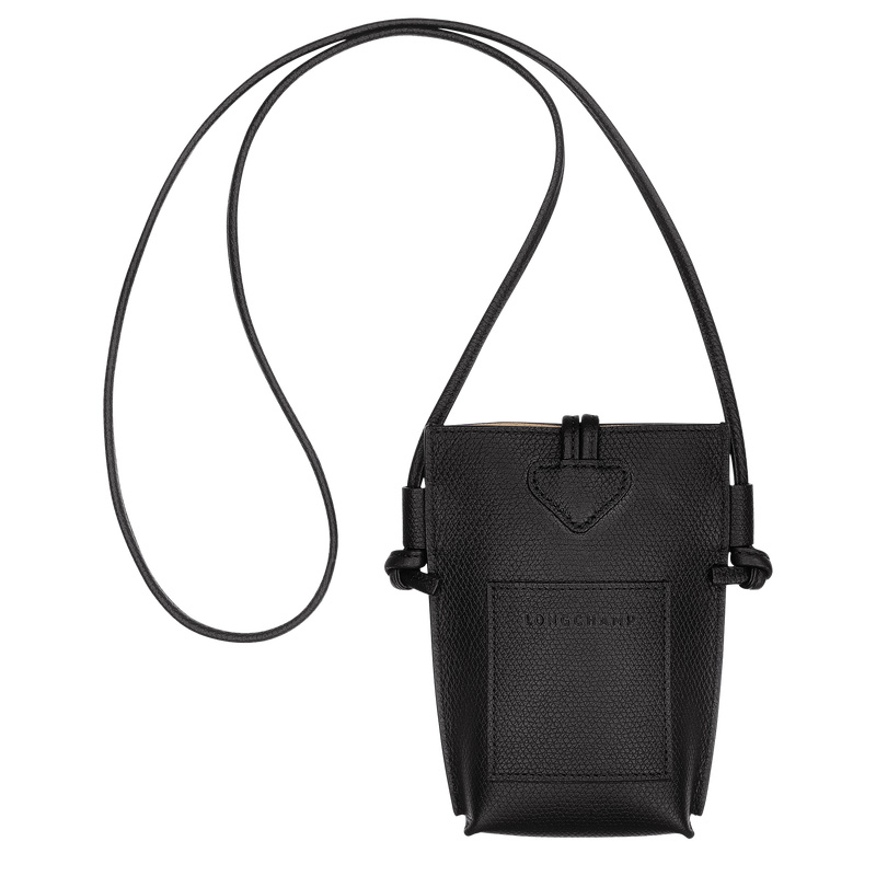 Capa Longchamp Le Roseau Phone case Feminino Pretas | LC-EGUZ7377