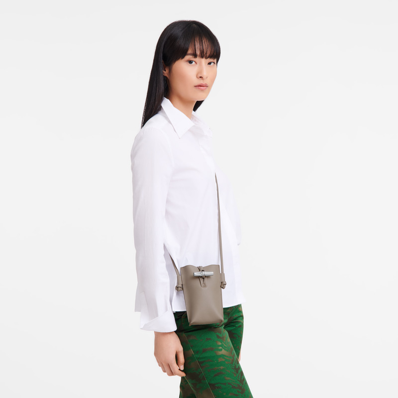 Capa Longchamp Le Roseau Phone case Feminino Clay | LC-UCSH5476
