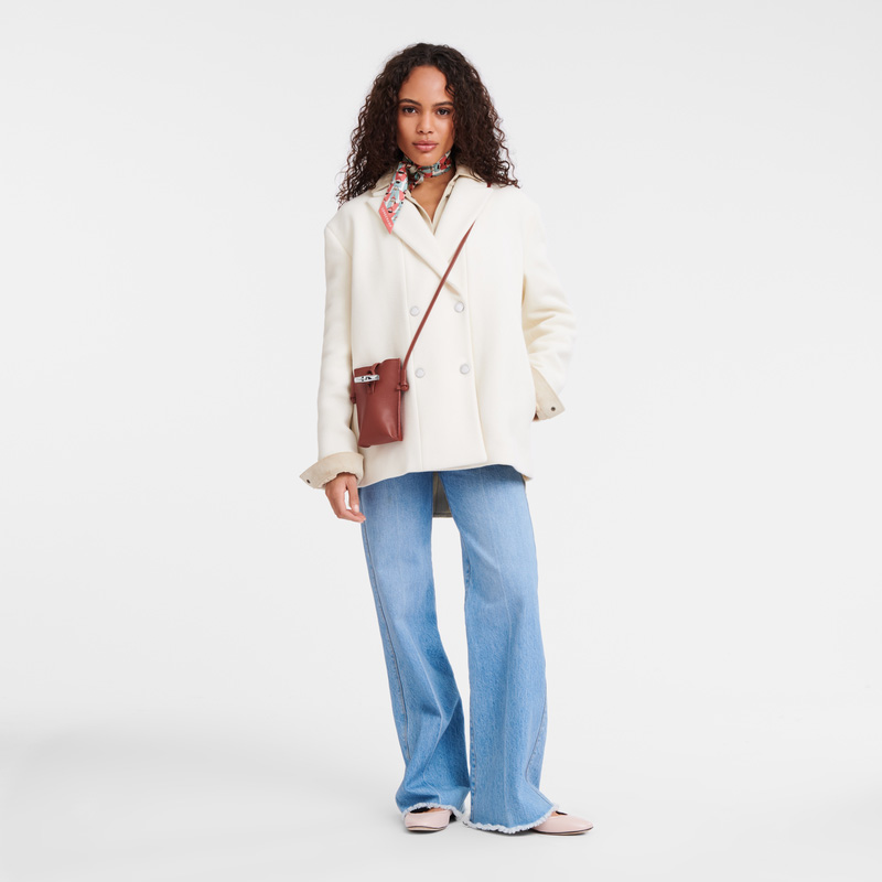 Capa Longchamp Le Roseau Phone case Feminino Chestnut | LC-XHNX9042