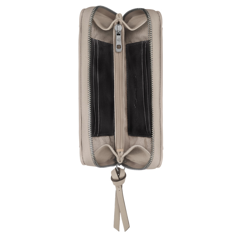 Carteiras Longchamp 3D Wallet Feminino Clay | LC-RZKX0081