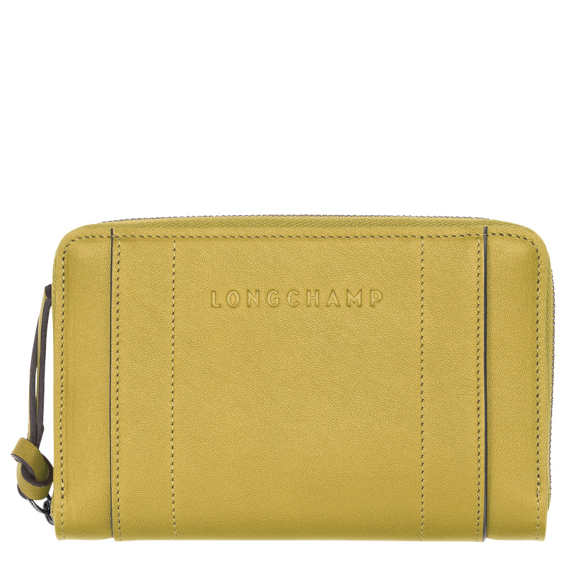 Carteiras Longchamp 3D Wallet Feminino Ginger | LC-IPDZ8475
