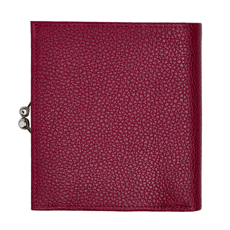 Carteiras Longchamp Le Foulonné Compact wallet Feminino Beetroot | LC-XQQZ0238