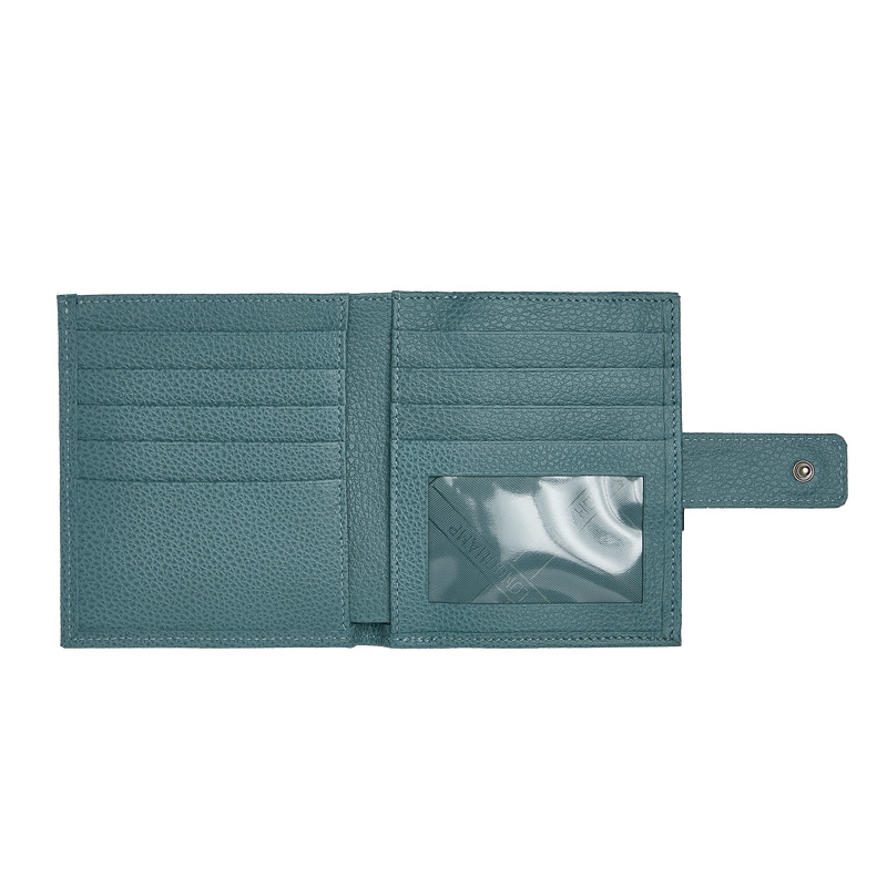 Carteiras Longchamp Le Foulonné Compact wallet Feminino Eucalyptus | LC-MWER5985