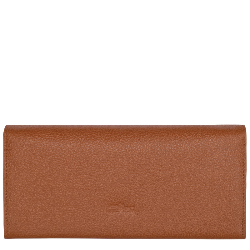 Carteiras Longchamp Le Foulonné Continental wallet Feminino Caramel | LC-SLQK4426