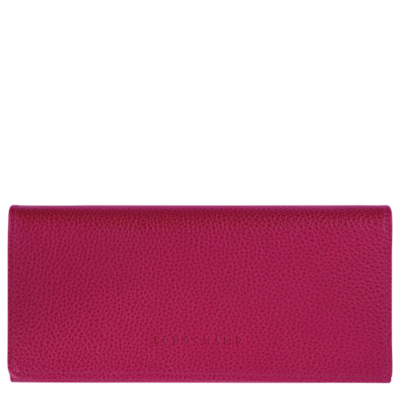Carteiras Longchamp Le Foulonné Continental wallet Feminino Beetroot | LC-PNSD7004