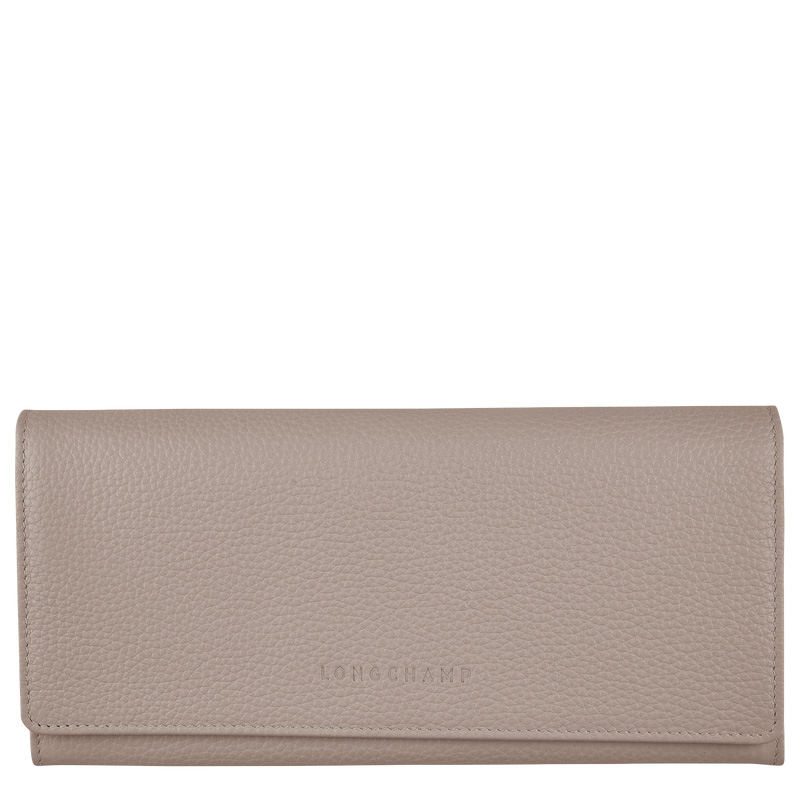 Carteiras Longchamp Le Foulonné Continental wallet Feminino Turtledove | LC-VIAC5102