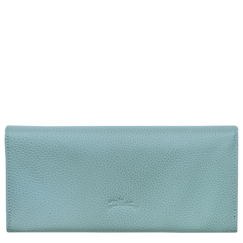 Carteiras Longchamp Le Foulonné Continental wallet Feminino Eucalyptus | LC-AWAW9622