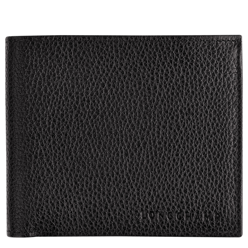 Carteiras Longchamp Le Foulonné Wallet Feminino Pretas | LC-LWID3131