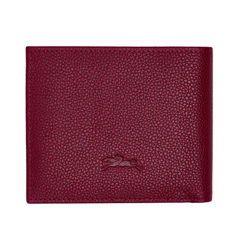 Carteiras Longchamp Le Foulonné Wallet Feminino Beetroot | LC-OFME2662