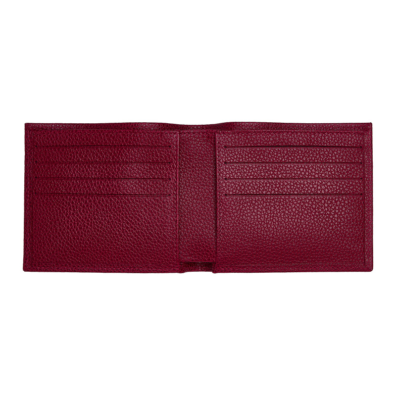 Carteiras Longchamp Le Foulonné Wallet Feminino Beetroot | LC-OFME2662