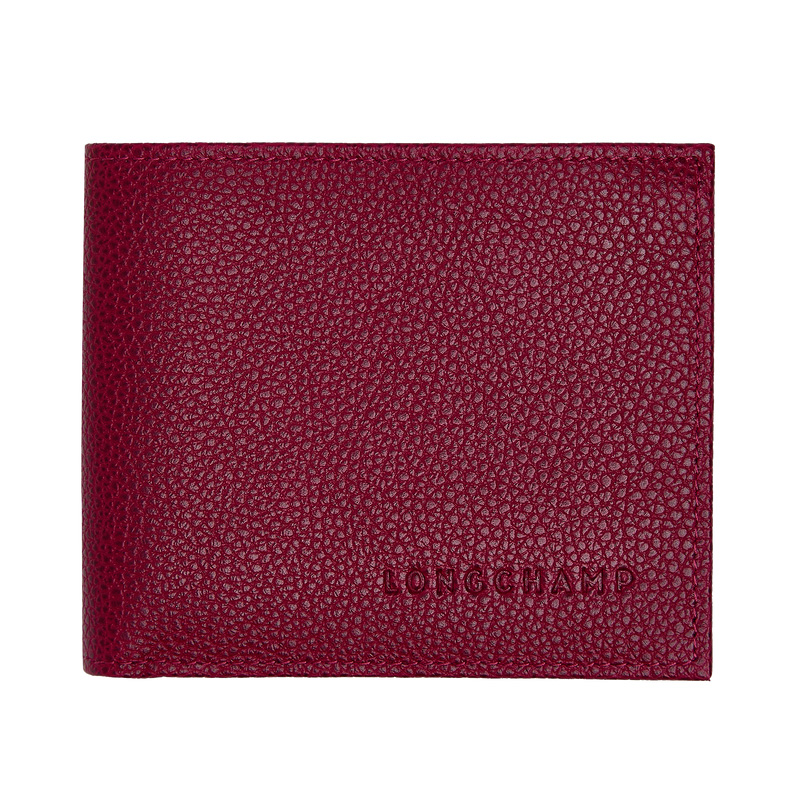 Carteiras Longchamp Le Foulonné Wallet Feminino Beetroot | LC-OFME2662