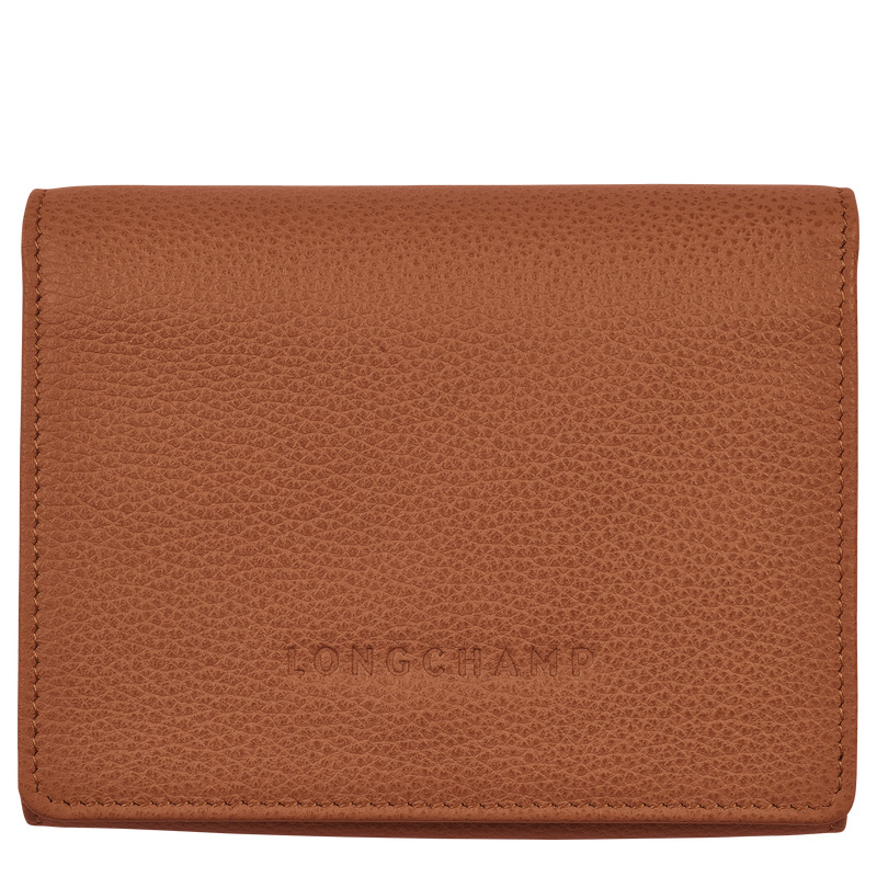 Carteiras Longchamp Le Foulonné Wallet Feminino Caramel | LC-KHEC7280