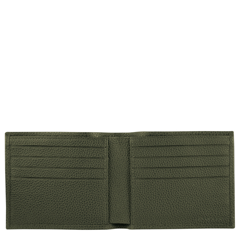 Carteiras Longchamp Le Foulonné Wallet Feminino Caqui | LC-SKZO0749