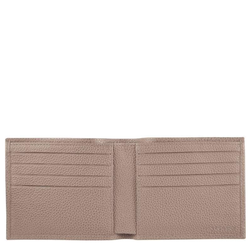 Carteiras Longchamp Le Foulonné Wallet Feminino Turtledove | LC-ZMCC7892