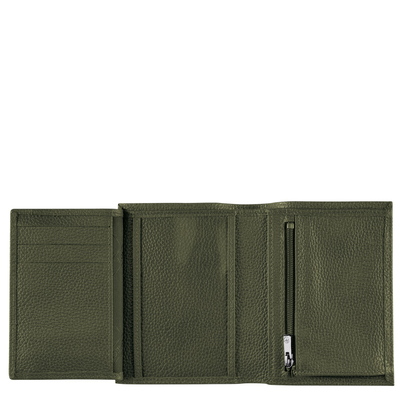 Carteiras Longchamp Le Foulonné Wallet Feminino Caqui | LC-EFUZ5765