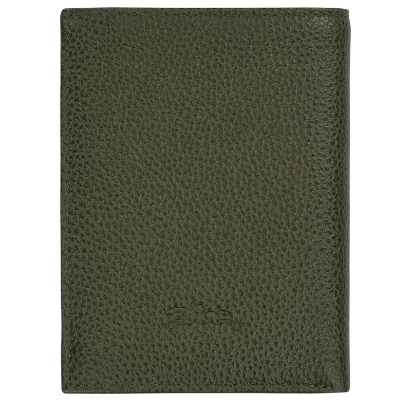 Carteiras Longchamp Le Foulonné Wallet Feminino Caqui | LC-EFUZ5765