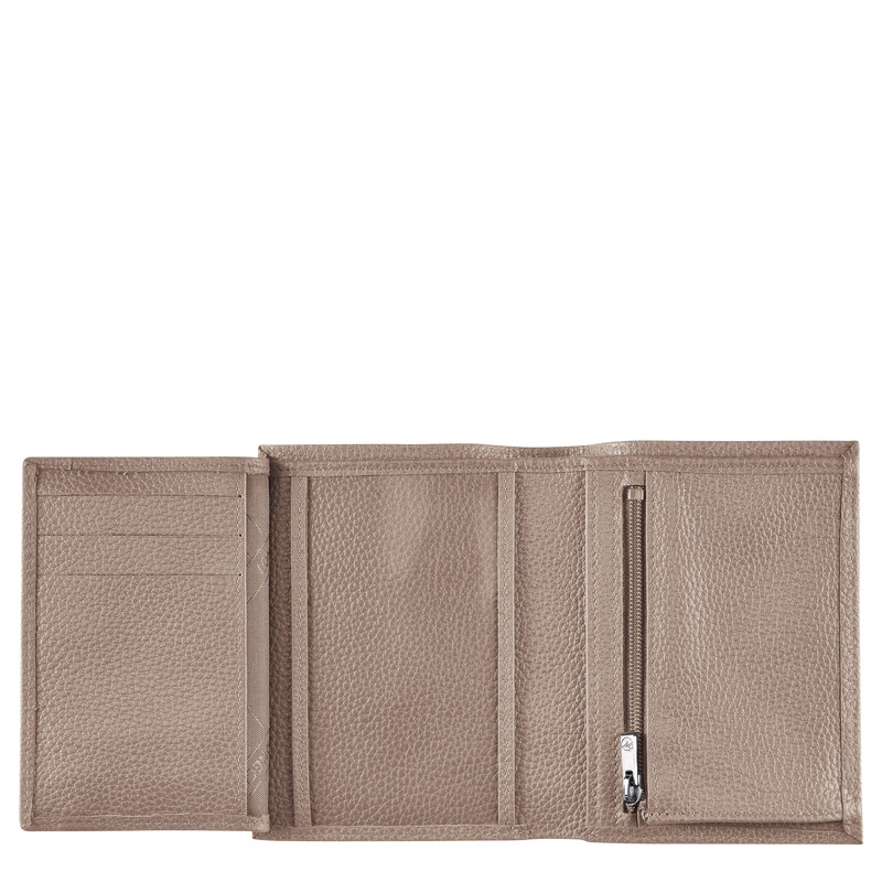 Carteiras Longchamp Le Foulonné Wallet Feminino Turtledove | LC-IWRC9309