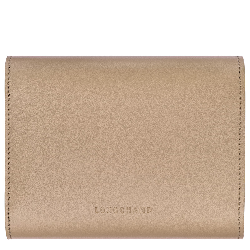 Carteiras Longchamp Le Roseau Compact wallet Feminino Root | LC-RCZG3571
